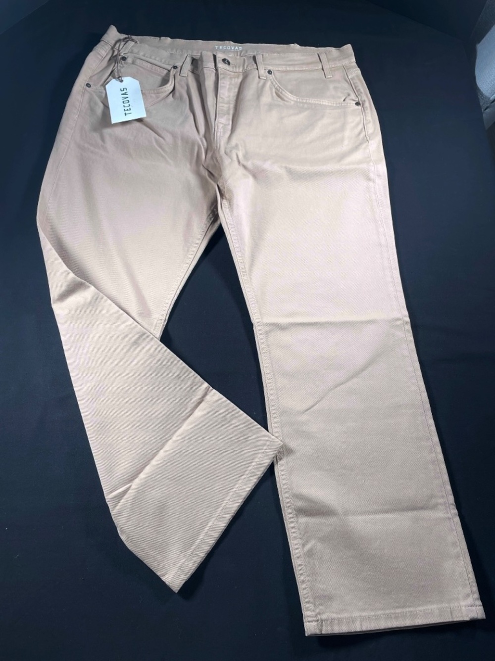 NWT Tecovas Men's Everyday Standard Jeans Sand Twill Khaki 40x30